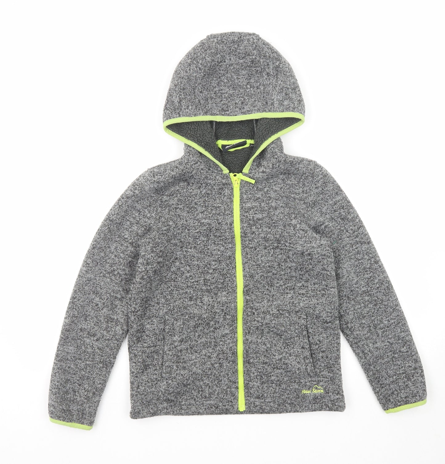 Peter Storm Boys Grey Basic Jacket Jacket Size 11-12 Years Zip