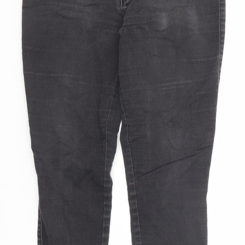Only Womens Black Cotton Straight Jeans Size 30 in Regular Zip