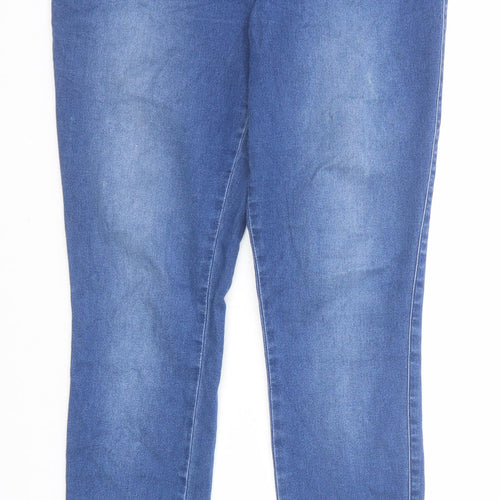 Only Womens Blue Cotton Skinny Jeans Size 32 in Regular Zip