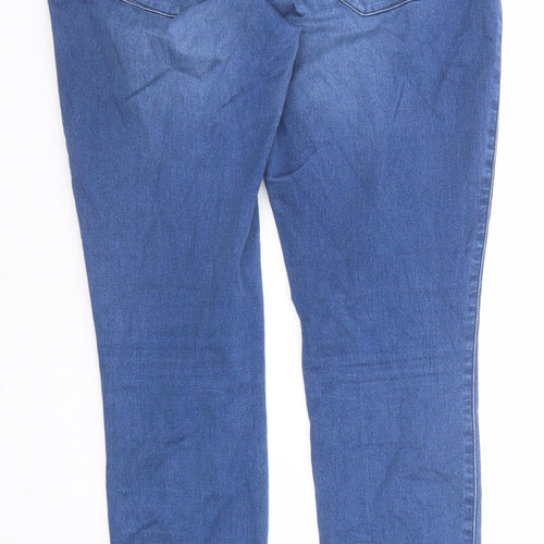 Only Womens Blue Cotton Skinny Jeans Size 32 in Regular Zip