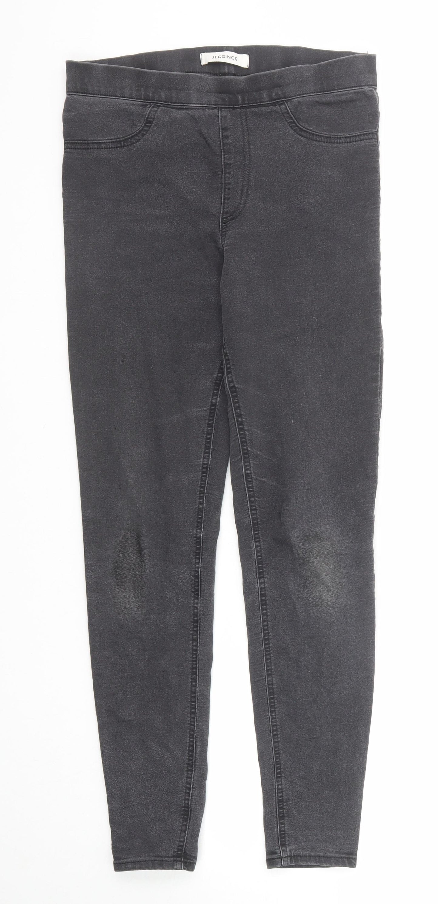 Marks and Spencer Womens Black Cotton Jegging Jeans Size 10 Regular