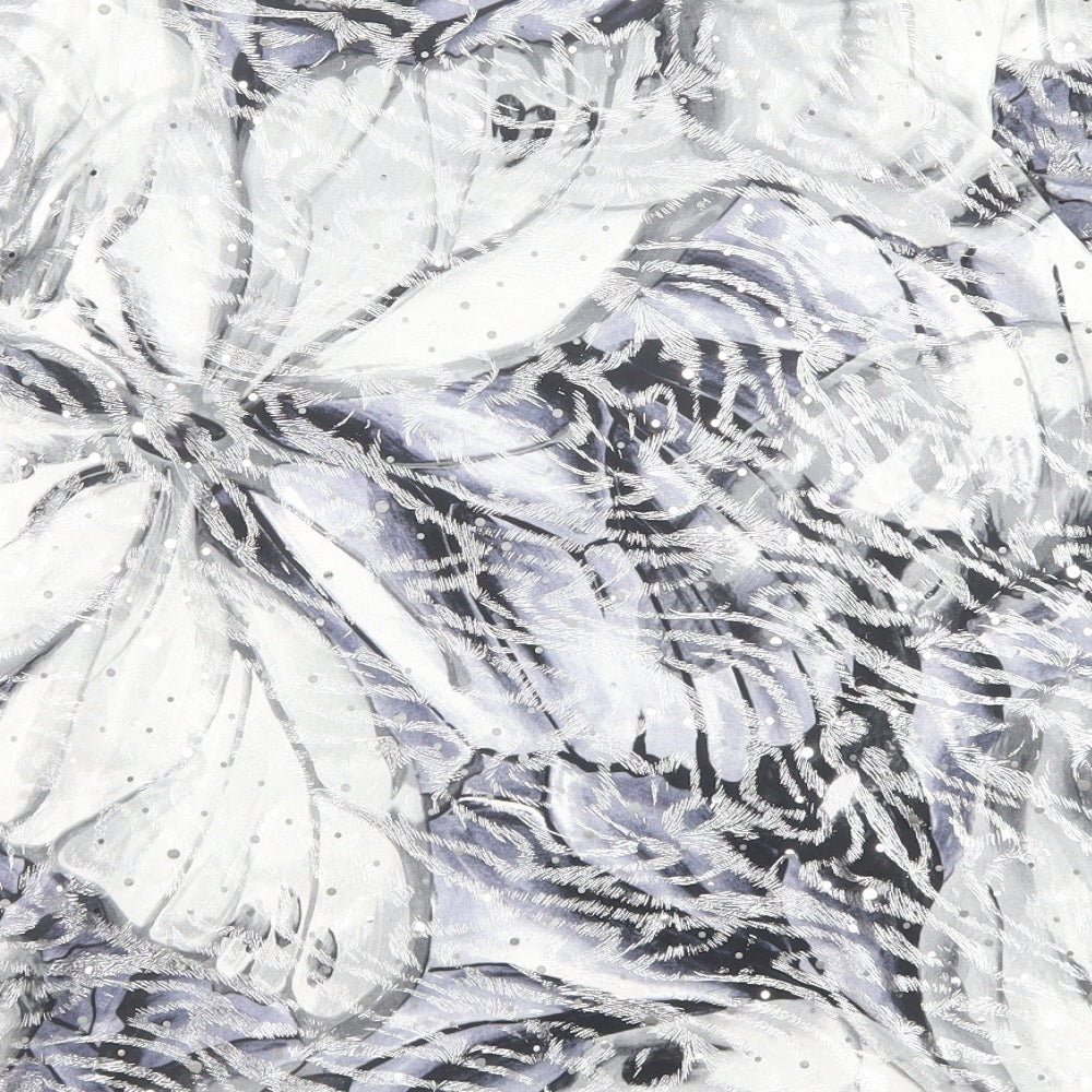 Kate Lilly Womens Multicoloured Geometric Polyester Basic T-Shirt Size 14 Round Neck