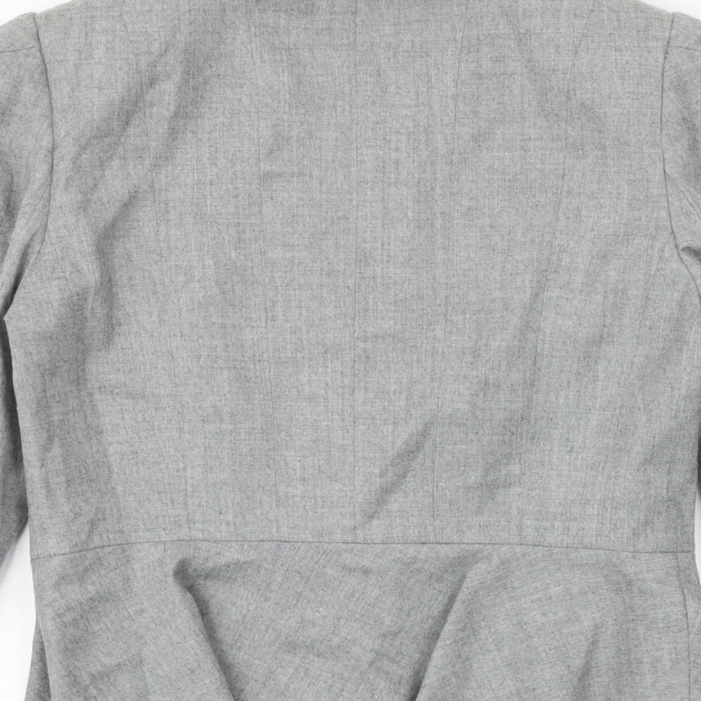 Coast Womens Grey Jacket Blazer Size 12 Button