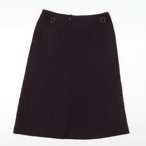 Gerry Weber Womens Purple Polyester A-Line Skirt Size 30 in Buckle