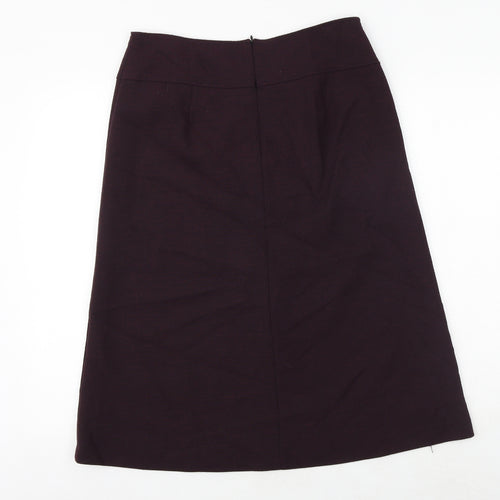 Gerry Weber Womens Purple Polyester A-Line Skirt Size 30 in Buckle