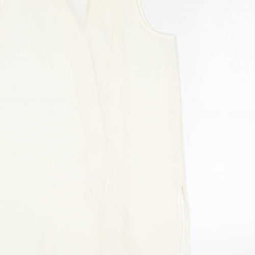 Berkertex Womens Ivory Polyester Basic Button-Up Size 14 Collared