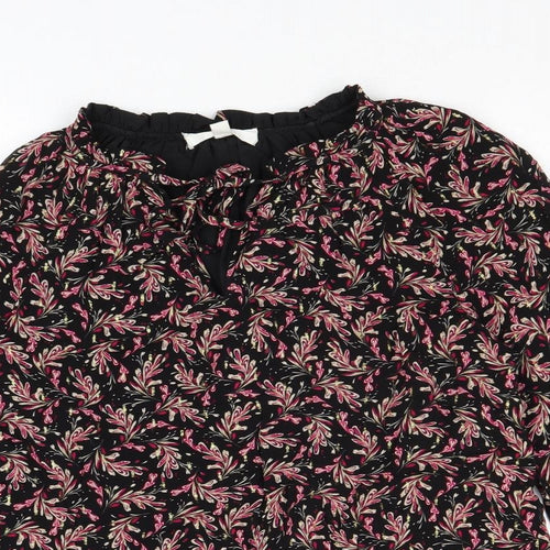 Per Una Womens Multicoloured Geometric Viscose Basic Blouse Size 8 V-Neck
