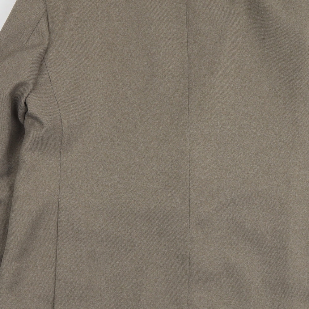 Hodges Mens Beige Polyester Jacket Suit Jacket Size 42 Regular