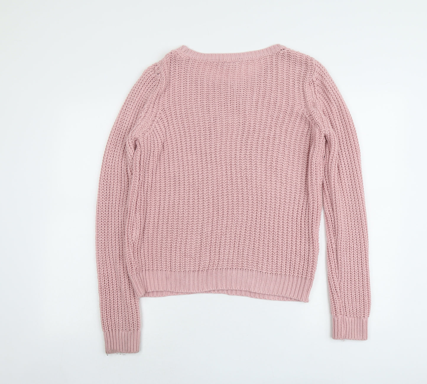 Dorothy Perkins Womens Pink Round Neck Acrylic Pullover Jumper Size 14 - Exclamation