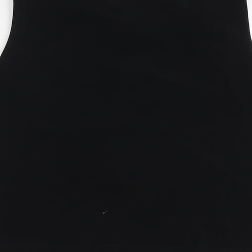 J. Taylor Womens Black Polyester Basic Tank Size 18 Cowl Neck