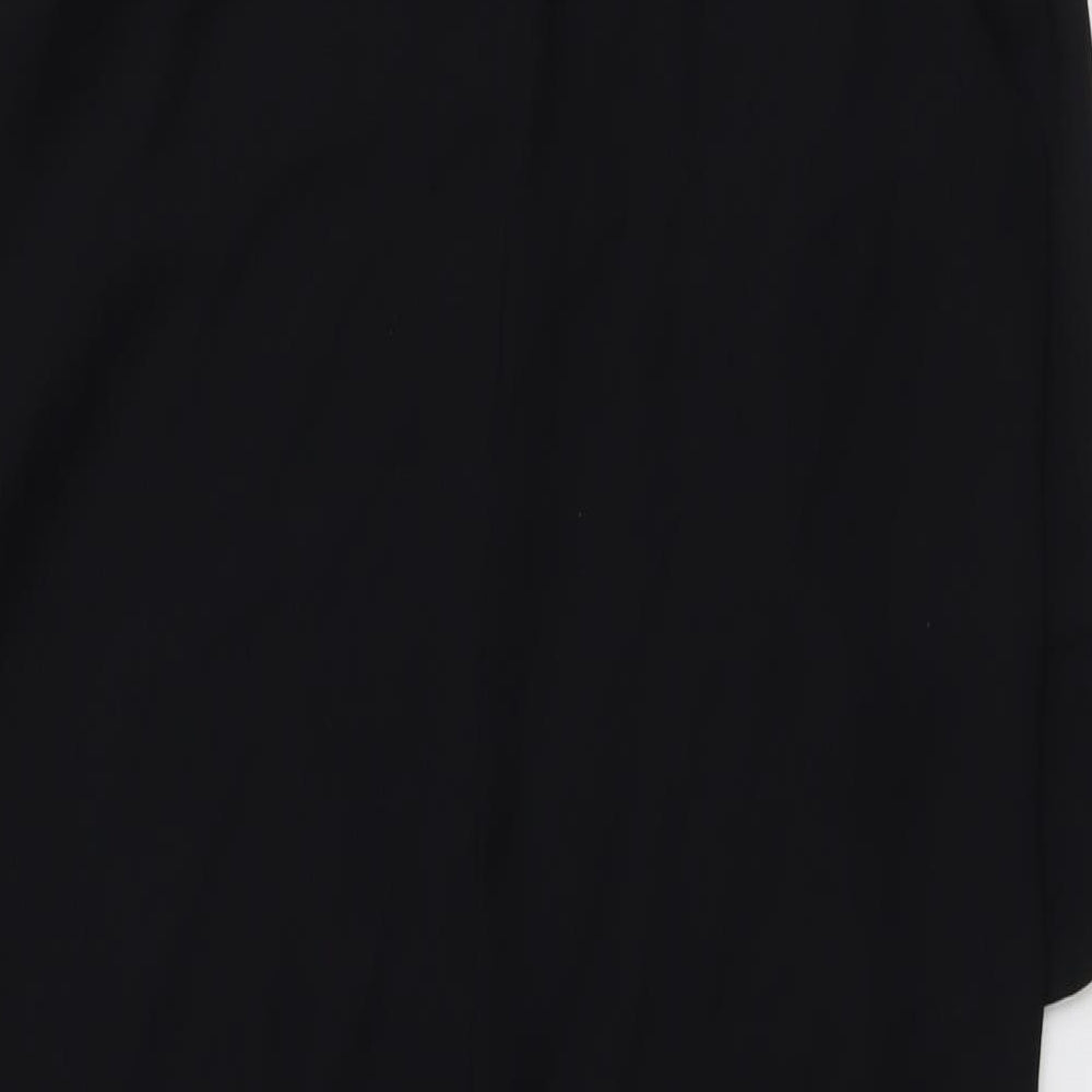 Marks and Spencer Womens Black Polyester Shift Size 12 Round Neck Pullover
