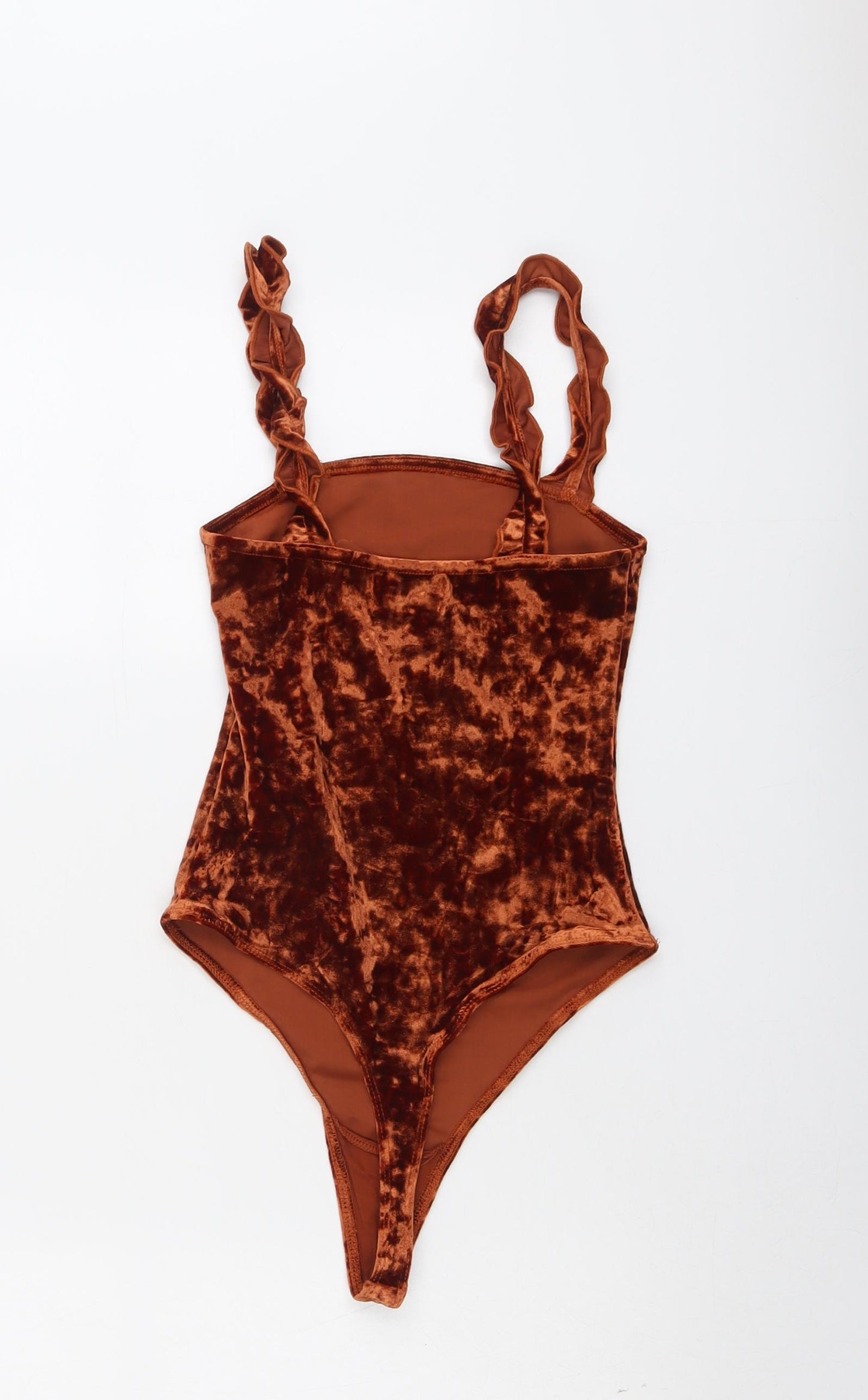 Urban Outfitters Womens Brown Polyester Bodysuit One-Piece Size S Pullover
