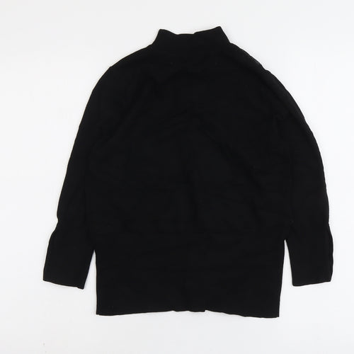 Star Womens Black High Neck Viscose Pullover Jumper Size 12