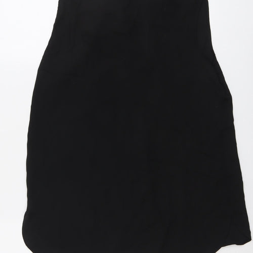 Dorothy Perkins Womens Black Polyester Basic Tank Size 10 V-Neck