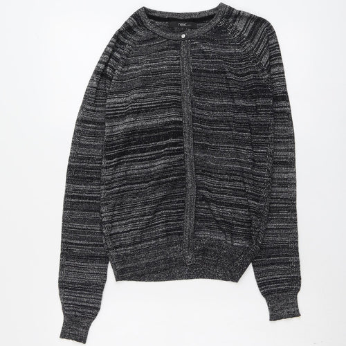 NEXT Womens Black Round Neck Cotton Pullover Jumper Size 6