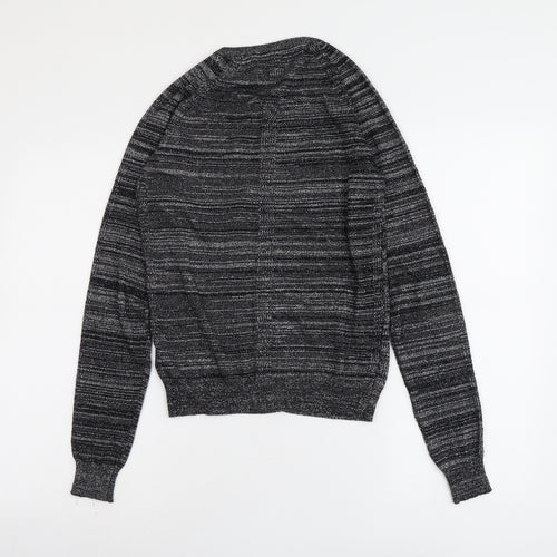 NEXT Womens Black Round Neck Cotton Pullover Jumper Size 6