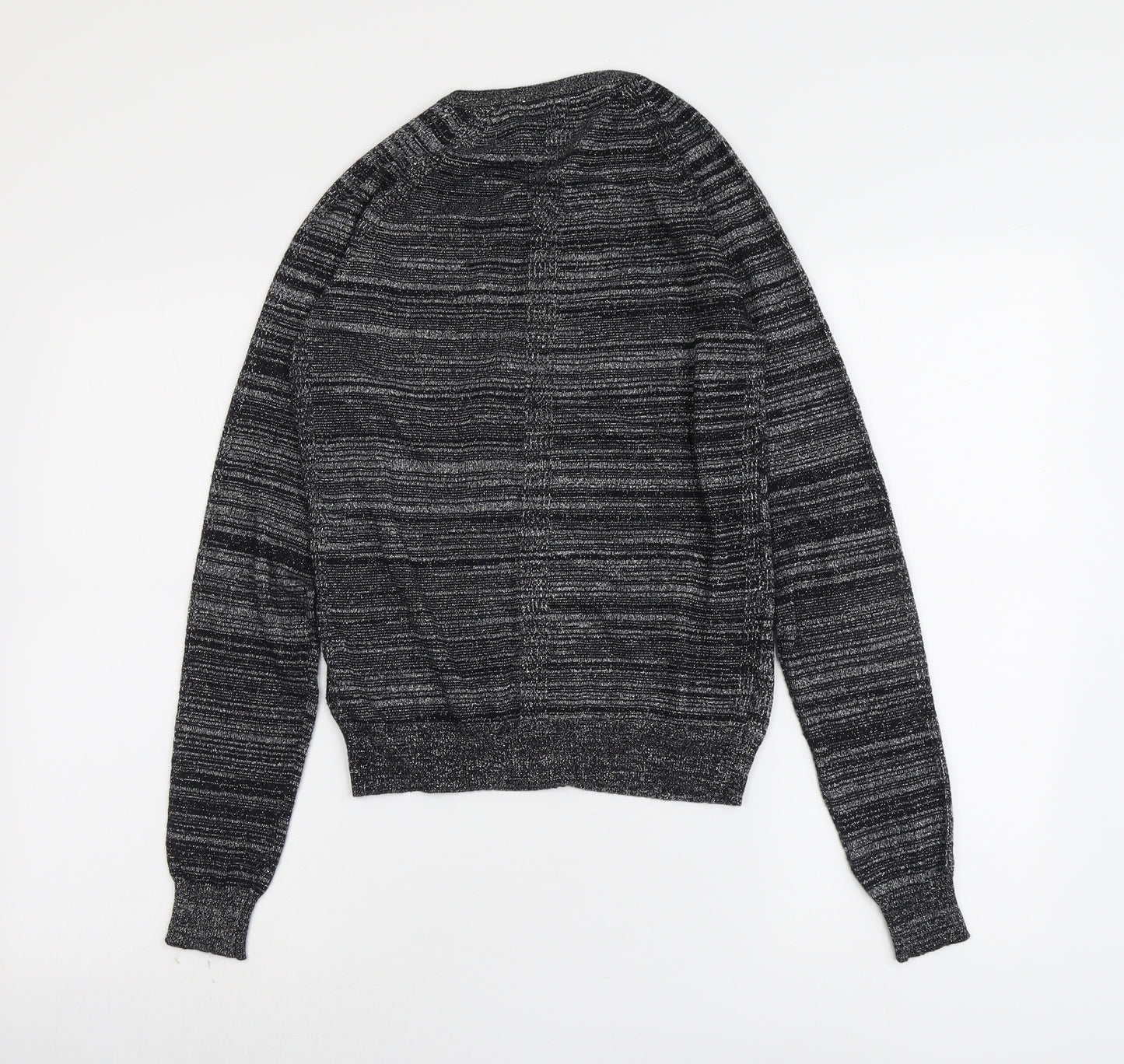 NEXT Womens Black Round Neck Cotton Pullover Jumper Size 6