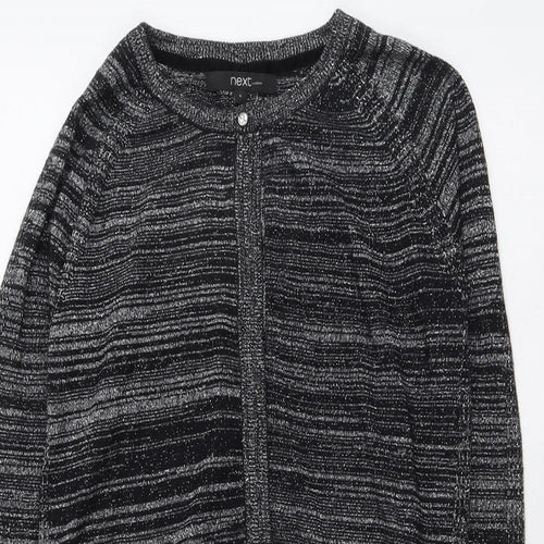 NEXT Womens Black Round Neck Cotton Pullover Jumper Size 6