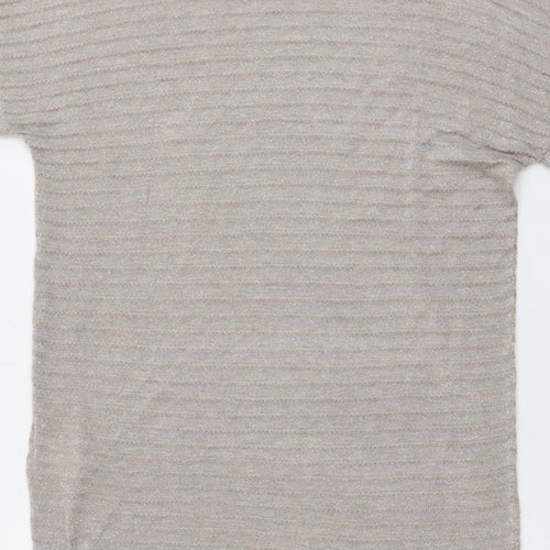 Damart Womens Beige Round Neck Viscose Pullover Jumper Size 14
