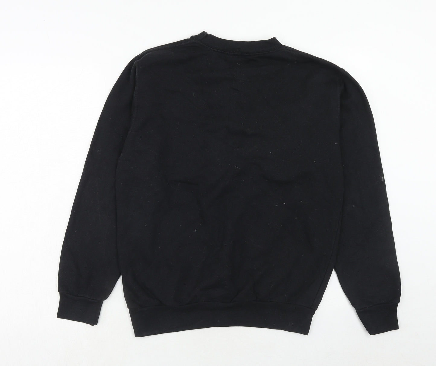 Stars & Stripes Womens Black Cotton Pullover Sweatshirt Size M Pullover