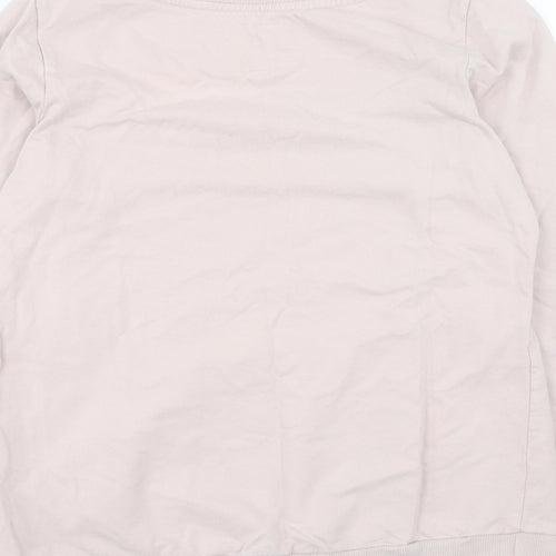 NEXT Womens Pink Cotton Pullover Sweatshirt Size 14 Pullover