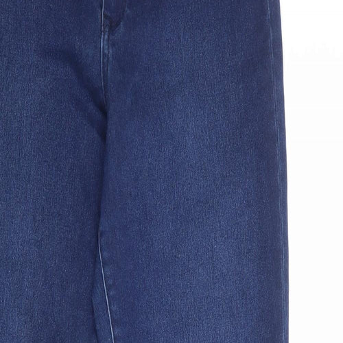 H&M Womens Blue Cotton Skinny Jeans Size 36 in Regular Zip