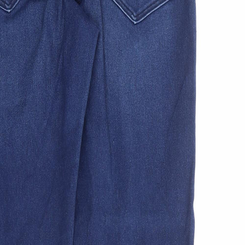 H&M Womens Blue Cotton Skinny Jeans Size 36 in Regular Zip