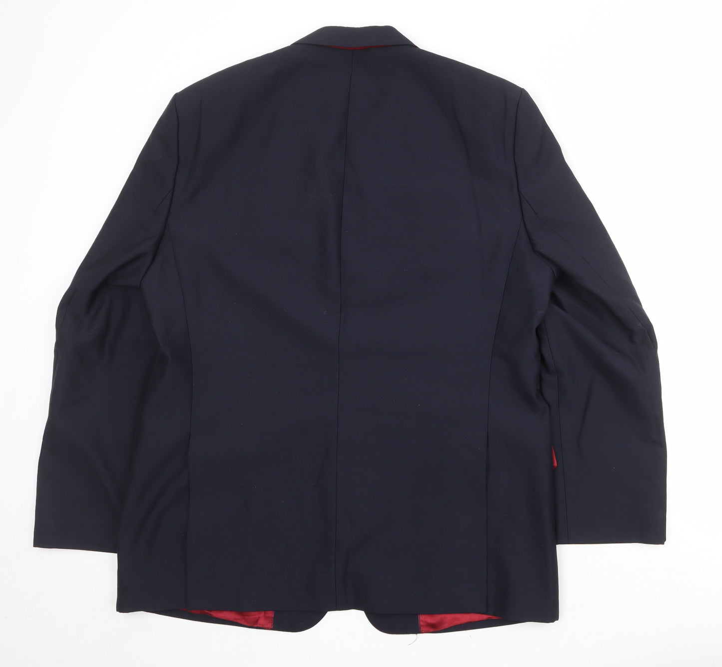 Magee Mens Blue Polyester Jacket Suit Jacket Size 46 Regular