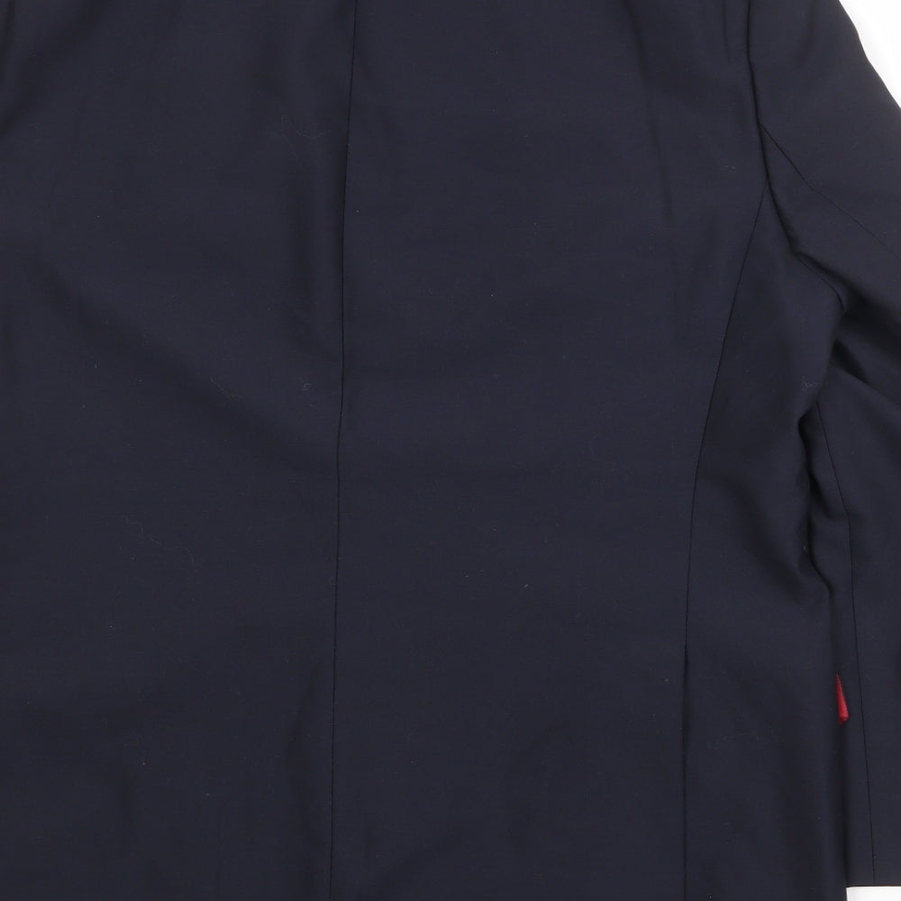 Magee Mens Blue Polyester Jacket Suit Jacket Size 46 Regular