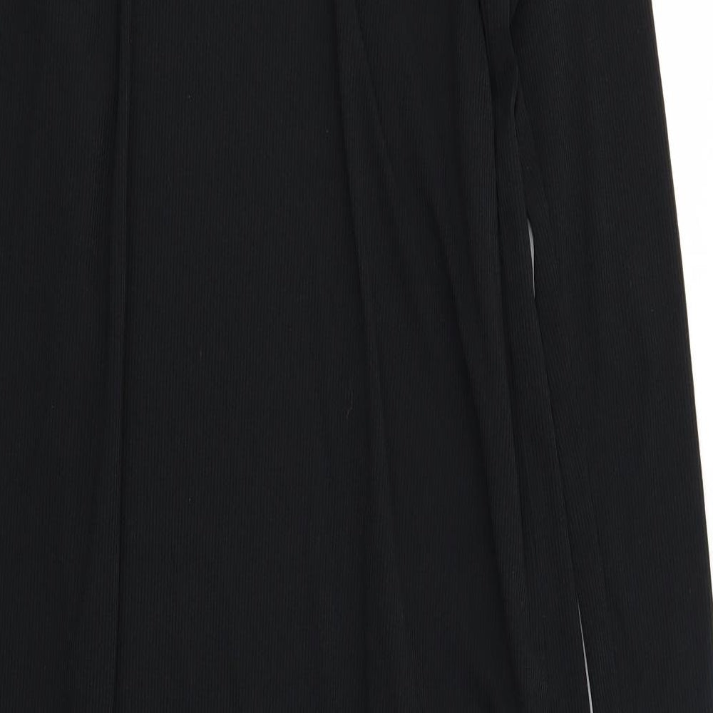 Boohoo Womens Black V-Neck Polyester Cardigan Jumper Size 14