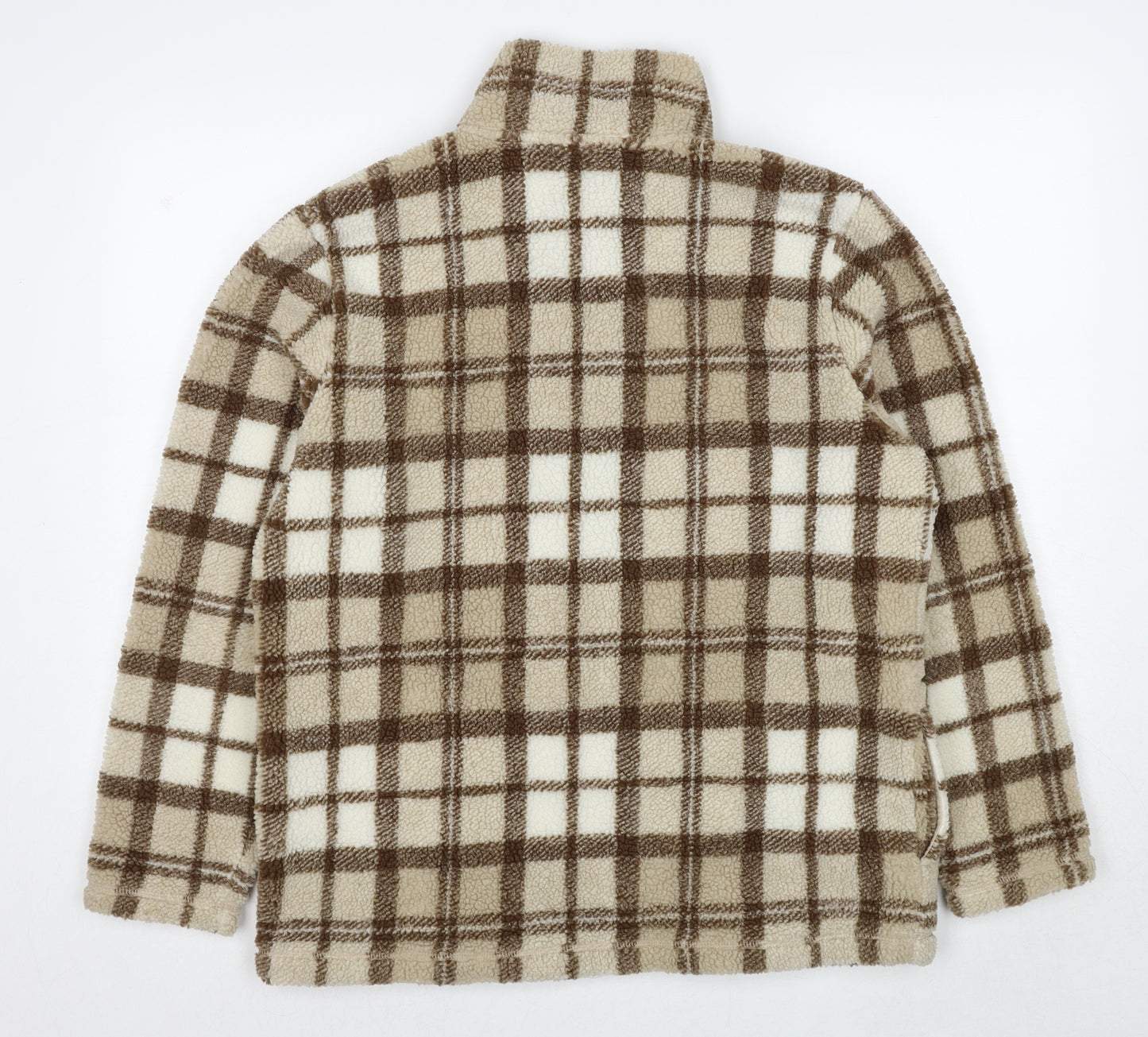 Liz Claiborne Womens Brown Geometric Jacket Size M Zip