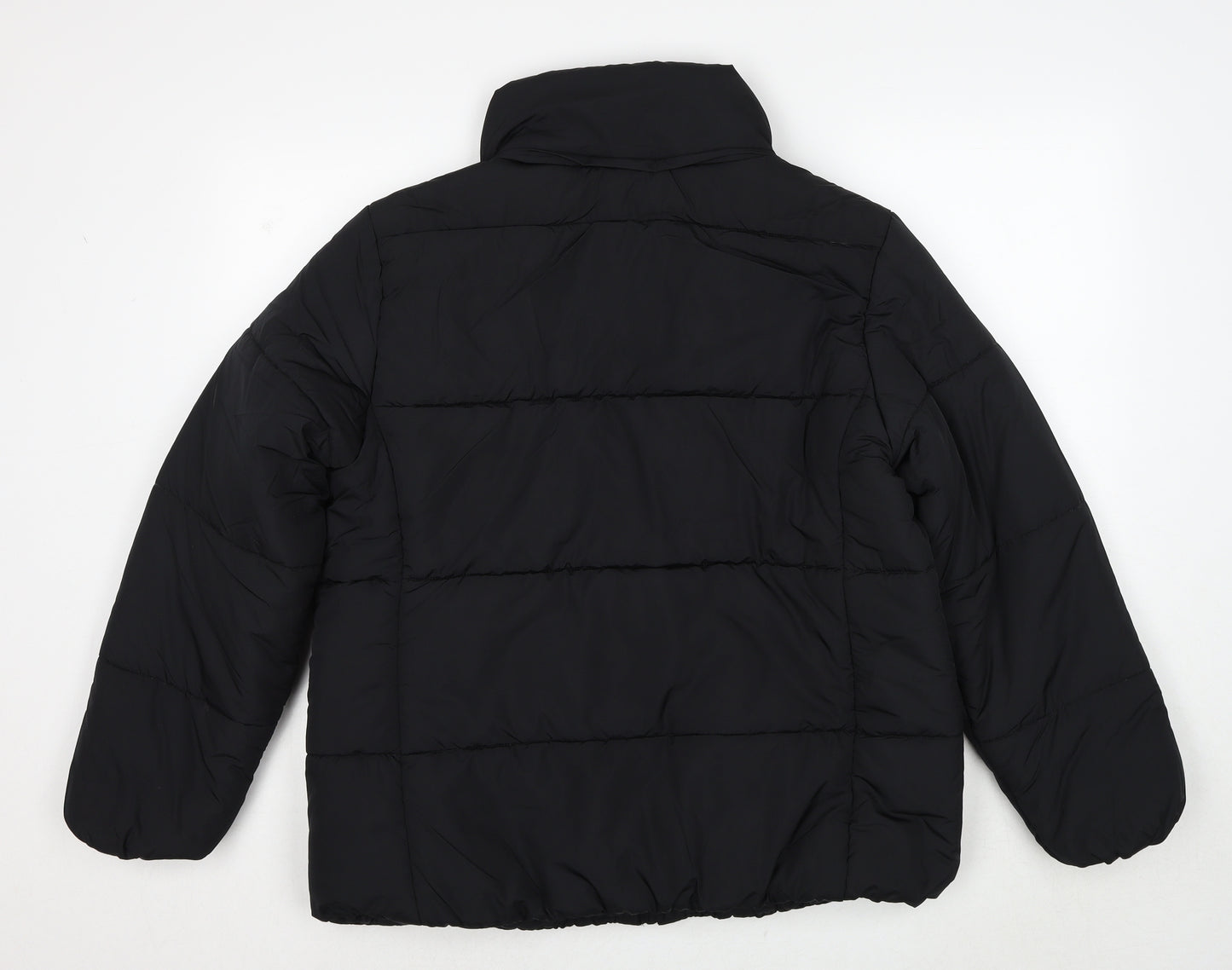 Marks and Spencer Womens Black Puffer Jacket Jacket Size 16 Zip