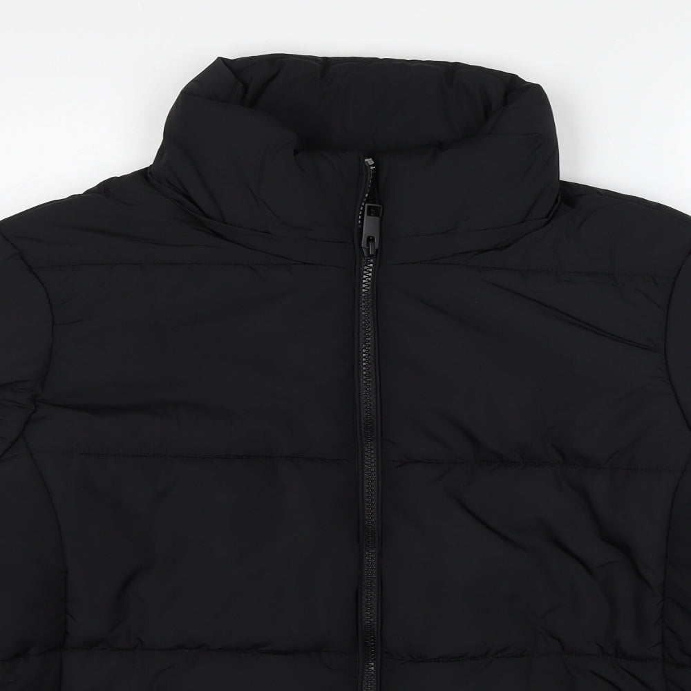 Marks and Spencer Womens Black Puffer Jacket Jacket Size 16 Zip