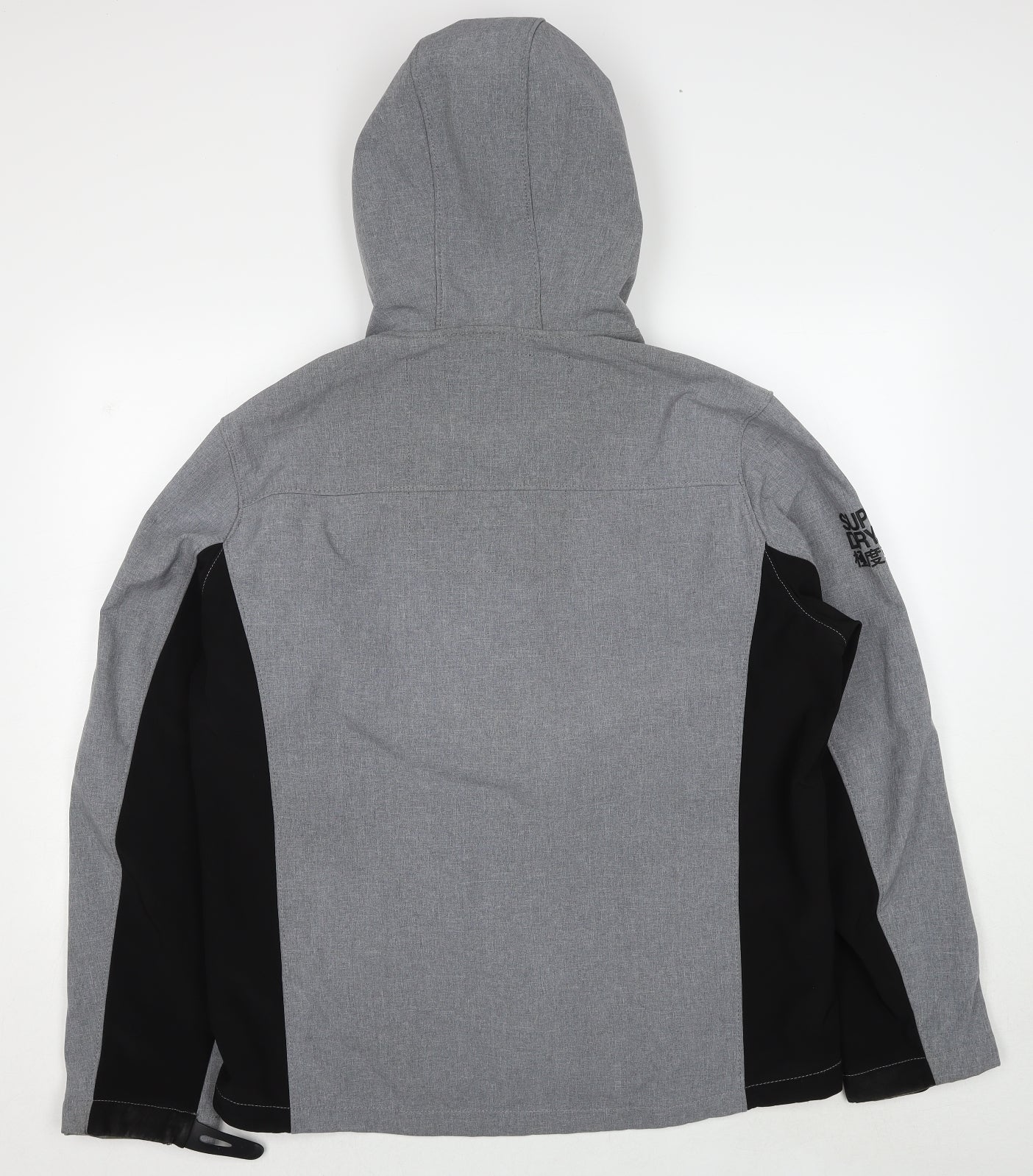 Superdry Mens Grey Windbreaker Jacket Size 2XL Zip