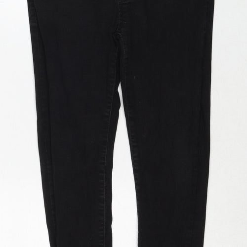 Boohoo Womens Black Cotton Skinny Jeans Size 8 Regular