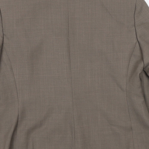 Autonomy Womens Grey Polyester Jacket Suit Jacket Size 14 - Shoulder Pads
