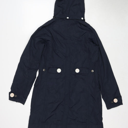 Seasalt Womens Blue Parka Coat Size 10 Zip