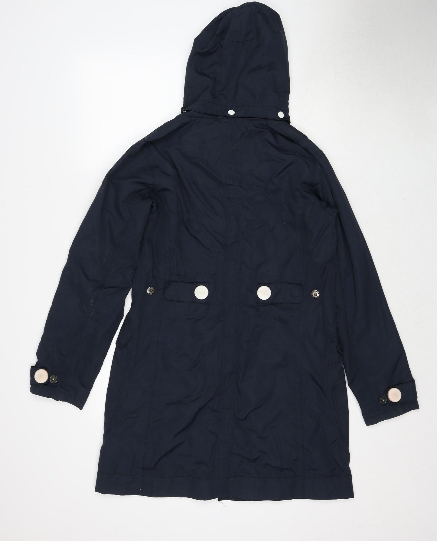 Seasalt Womens Blue Parka Coat Size 10 Zip