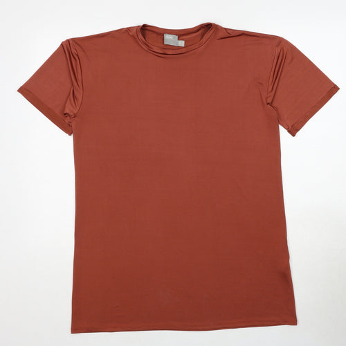 ASOS Womens Brown Polyester T-Shirt Dress Size 6 Round Neck Pullover