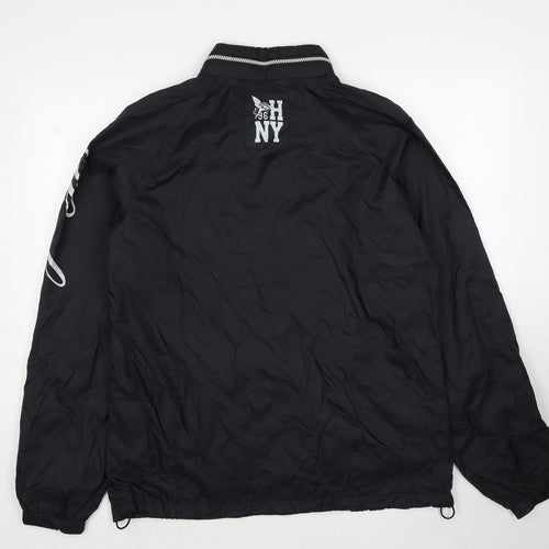 Henleys Mens Black Jacket Size L Zip