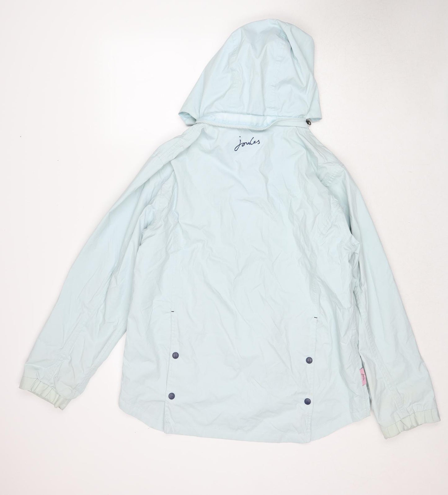 Joules Womens Blue Windbreaker Jacket Size L Zip