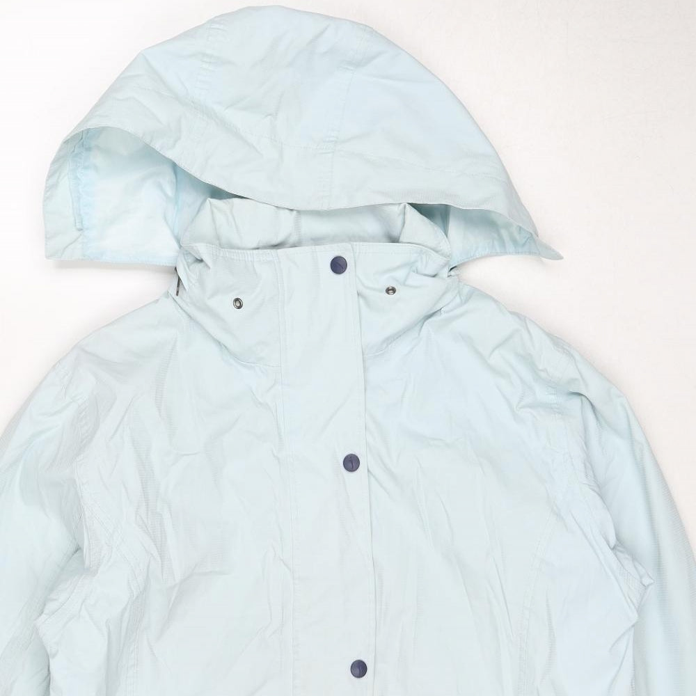 Joules Womens Blue Windbreaker Jacket Size L Zip