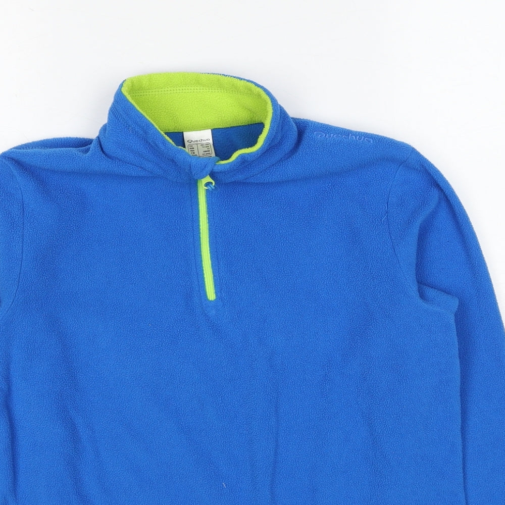 DECATHLON Boys Blue Polyester Pullover Sweatshirt Size 14 Years Pullover