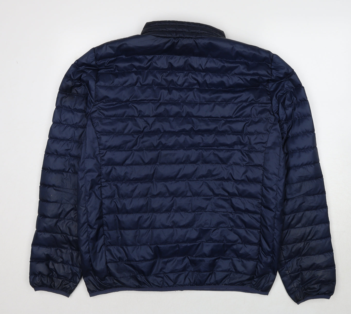 Frederik Anderson Copenhagen Mens Blue Quilted Jacket Size XL Zip