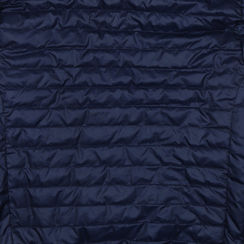 Frederik Anderson Copenhagen Mens Blue Quilted Jacket Size XL Zip
