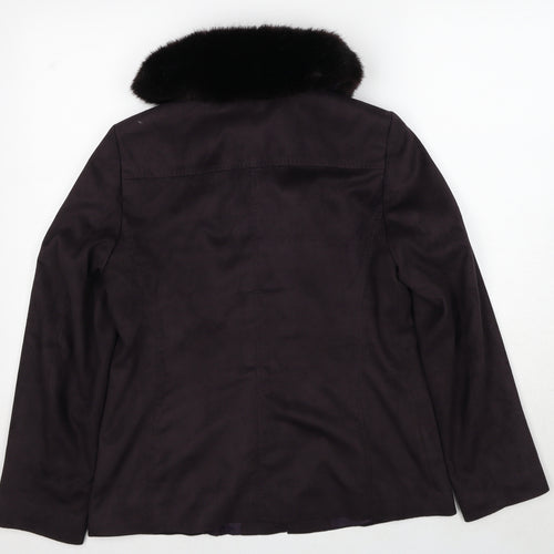 Marks and Spencer Womens Brown Jacket Size 14 Zip
