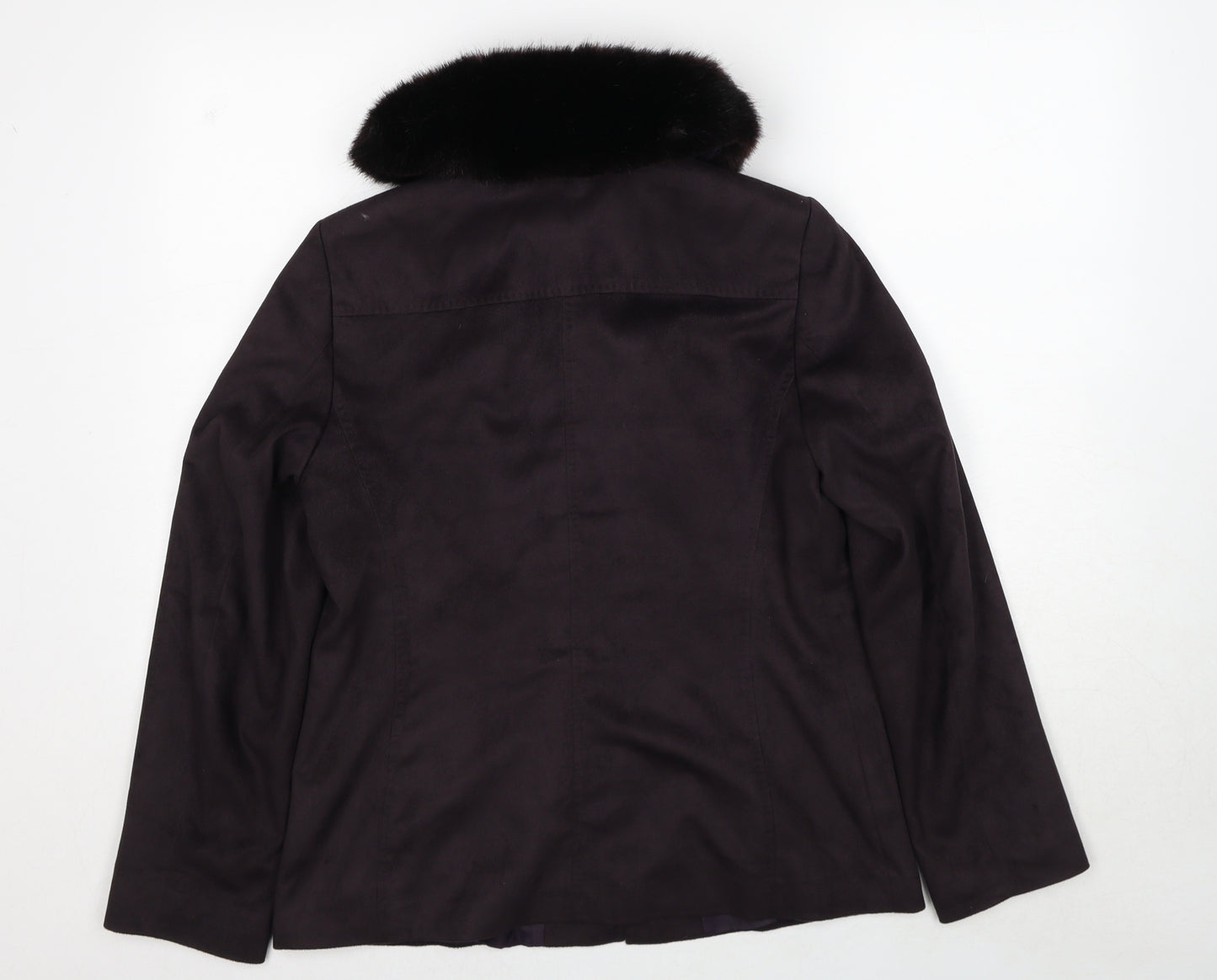 Marks and Spencer Womens Brown Jacket Size 14 Zip