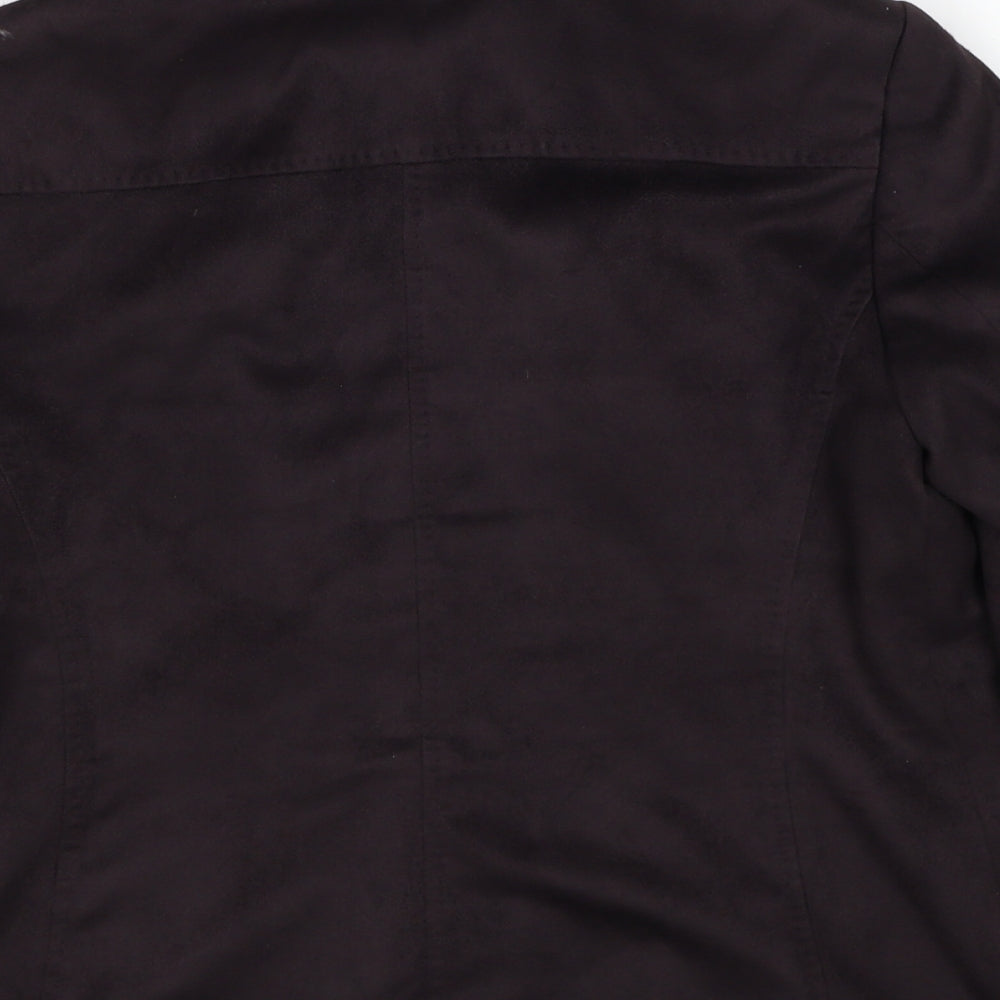 Marks and Spencer Womens Brown Jacket Size 14 Zip