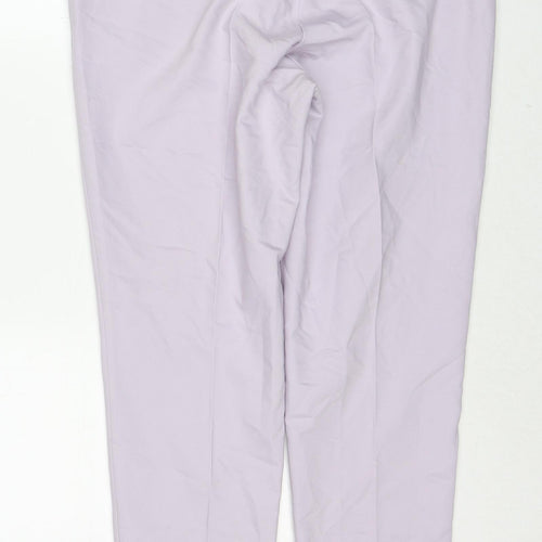 River Island Womens Pink Cotton Chino Trousers Size 12 Regular Zip