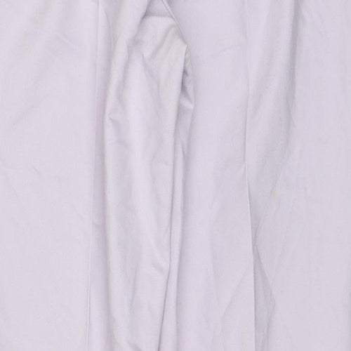 River Island Womens Pink Cotton Chino Trousers Size 12 Regular Zip
